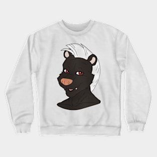 Anthro skunk face Crewneck Sweatshirt